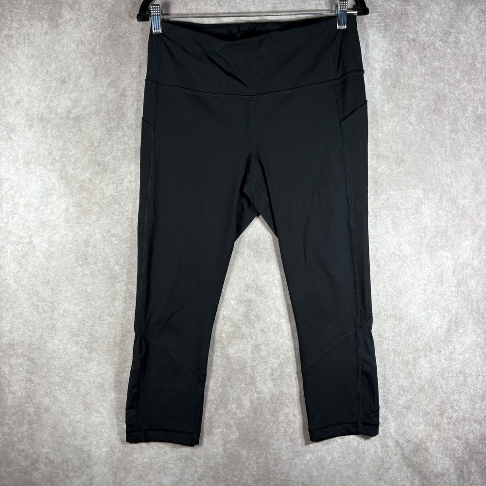 Lululemon Leggings Womens 10 Black All The Right Places‎ Crop High Rise Pockets